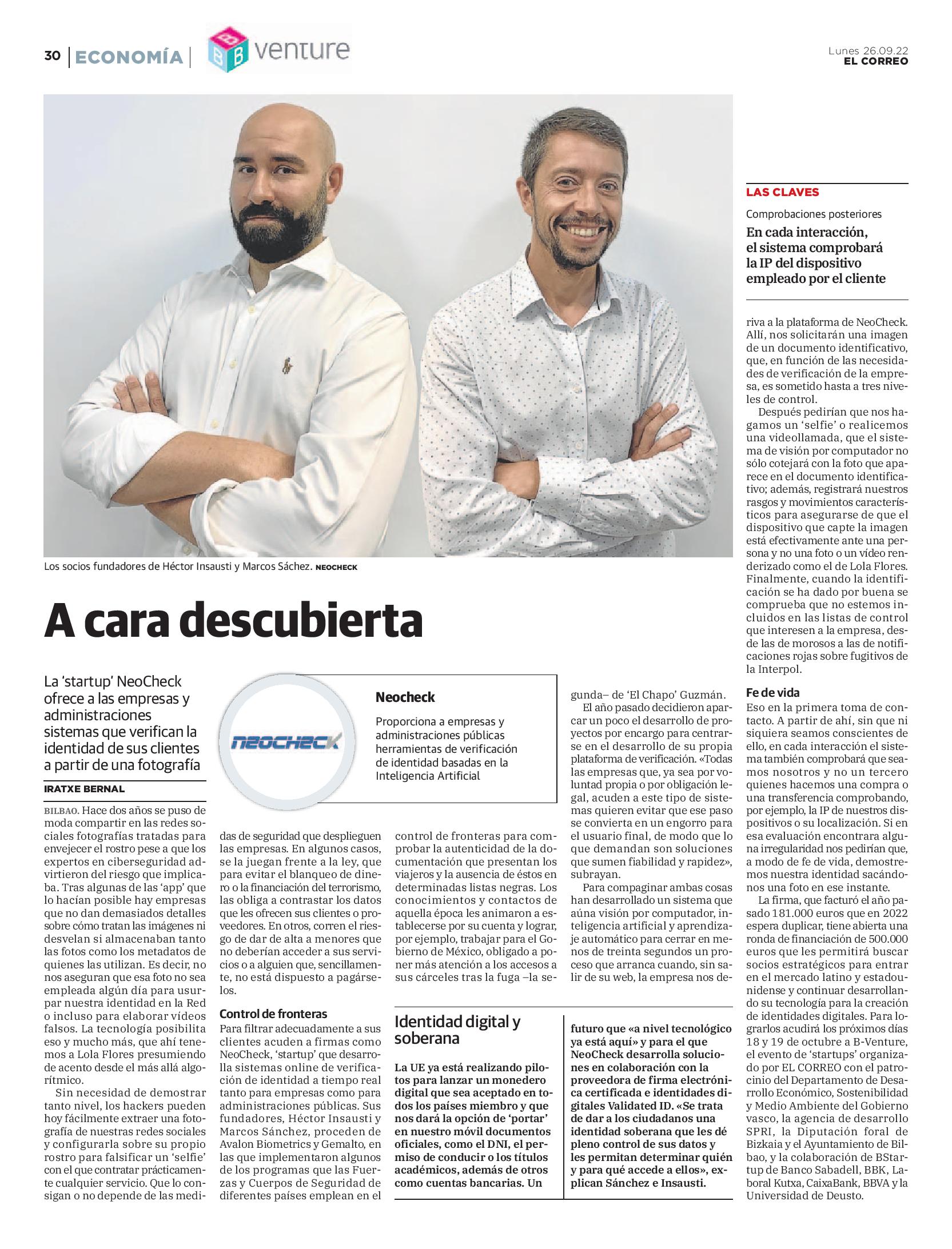 El-Correo-NeoCheck-A-cara-descubierta El-Correo-NeoCheck-A-cara-descubierta